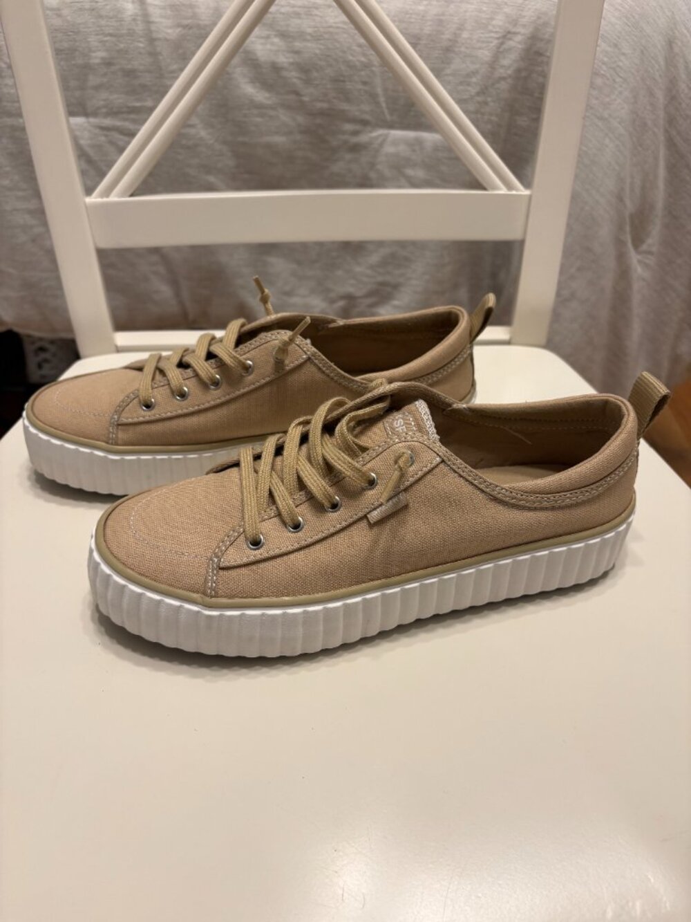 Sperry SeaCycled Memory Foam Slip-On Sneakers Tan Size 8 – Worn Twice